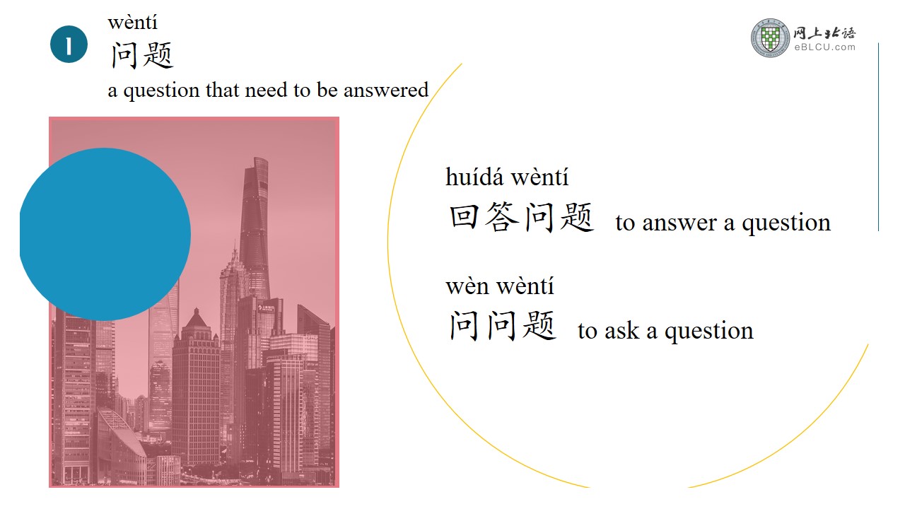 wenti means question in Chinese