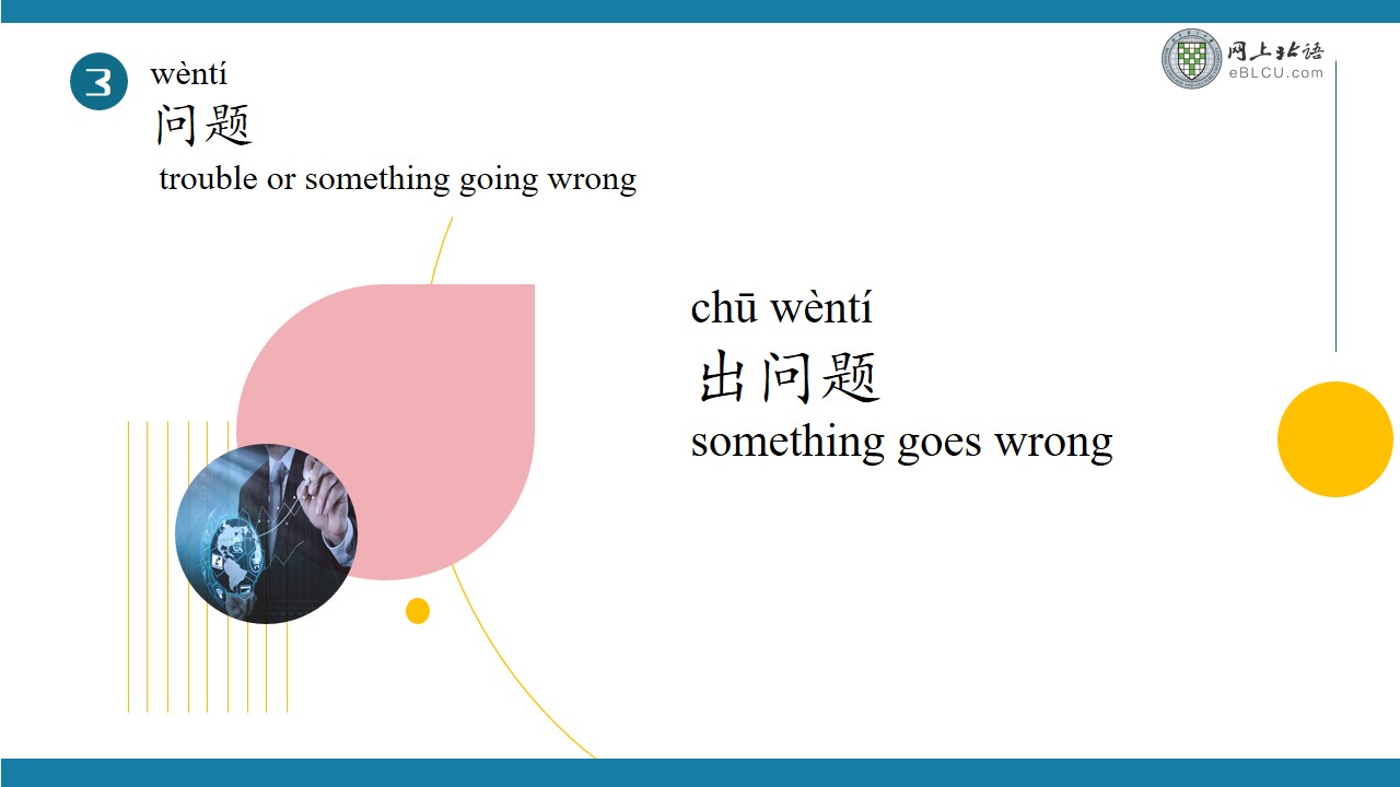 wenti in Chinese means trouble
